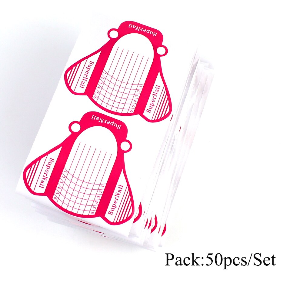 Eruika 20pc/100pc negleform negle gel forlængelse klistermærke oval form selvklæbende akryl skyder til neglelak guide tips: No4