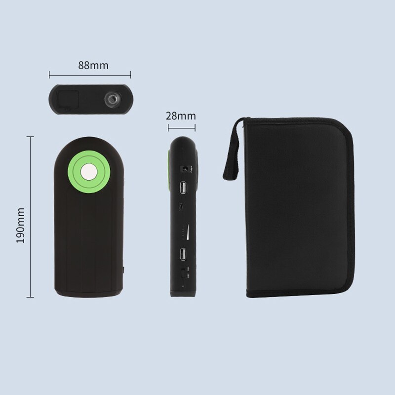 Car Jump Starter 12v Starting Safety Device Portable LED Spotlight Emergency Car Booster Charging Set Polymer Lithium Battery