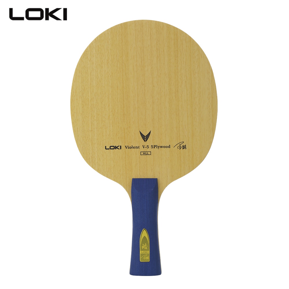 Loki 5 krydsfiner bordtennis klinge træning pingpong klinge ping pong ketcher alle