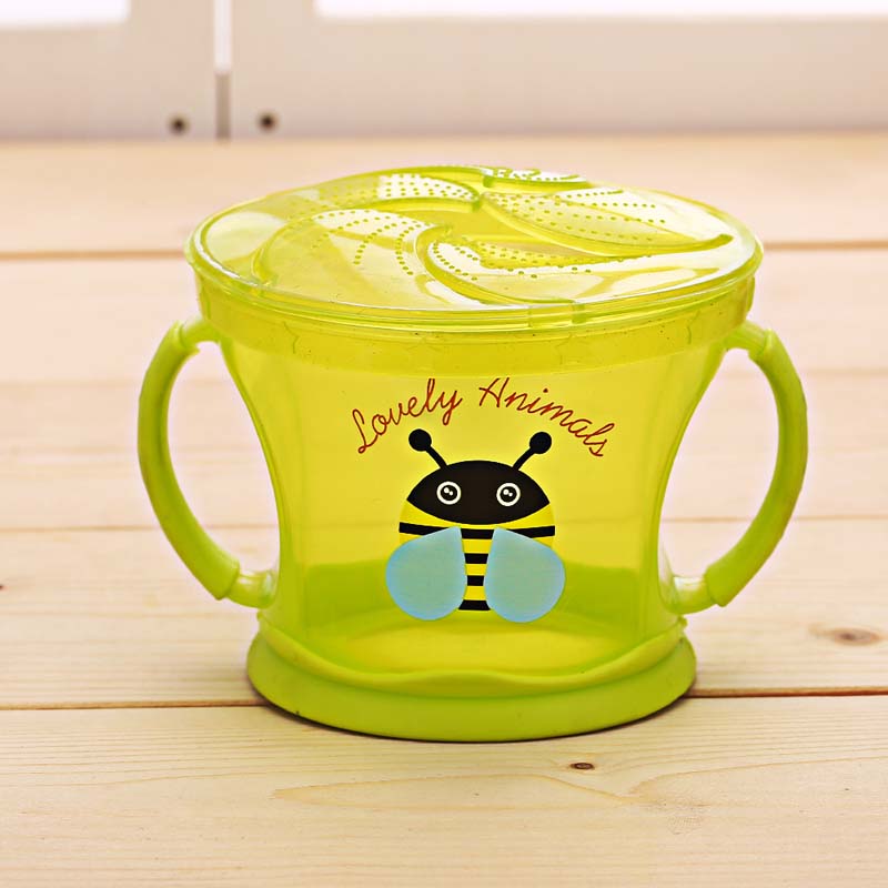 Baby snackvanger beker veilige snackbeker anti-mors snackbeker servies babyvoedingsbeker kom: Groente