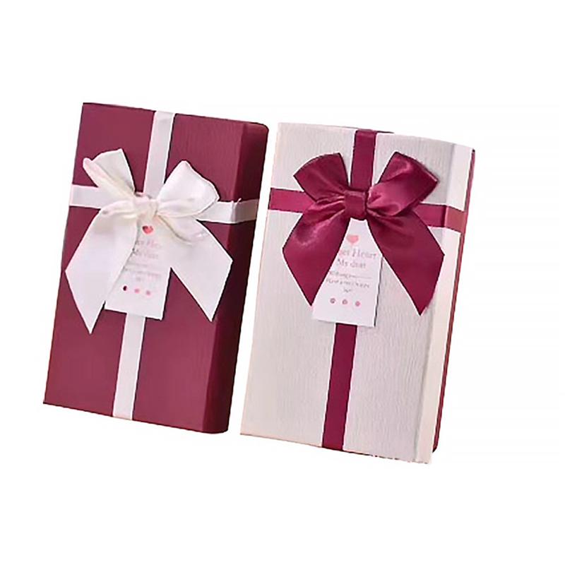 2Pcs Bowknot Box Package Case Rectangle Paper Box: 2