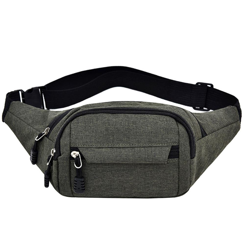 Taille Tas Vrouwen Mannen Tas Murse Back Anti-diefstal Rits Handtas Handtas Zwart Riem Tas fanny Pack J12