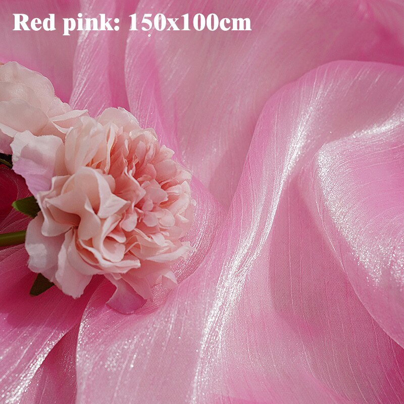 Bright Lines Tulle Cloth Photography Backdrops Gauze Studio Take Pictures Props Fotografia Photo Shooting for Cosmetic Jewelry: Red pink 150x100cm