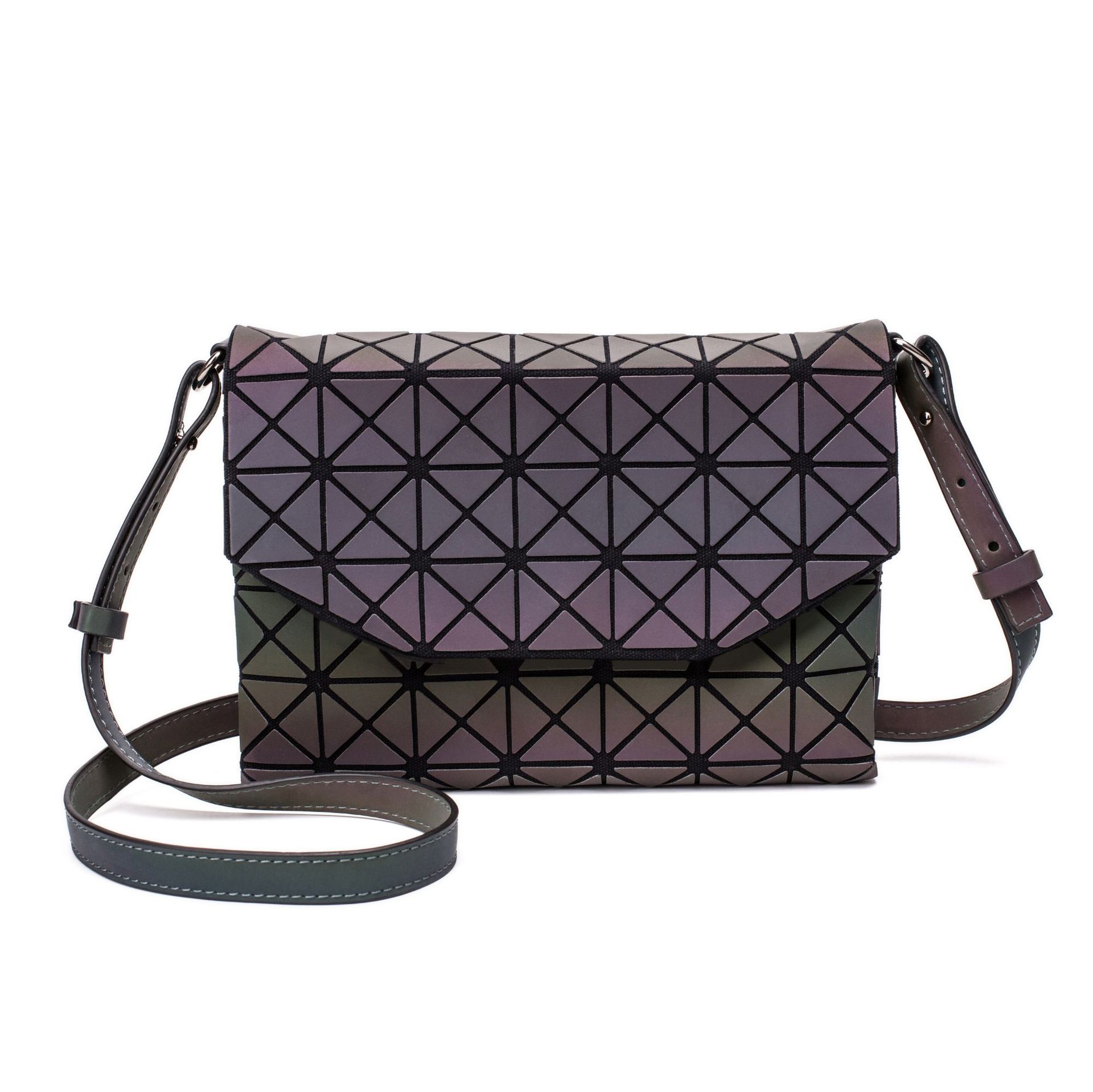 Mode Geometrische Lichtgevende Messenger Bags Casual Clutch Tas Voor Vrouwen Avondtasje Schoudertassen Handtassen Messenger Bags: Figure 5