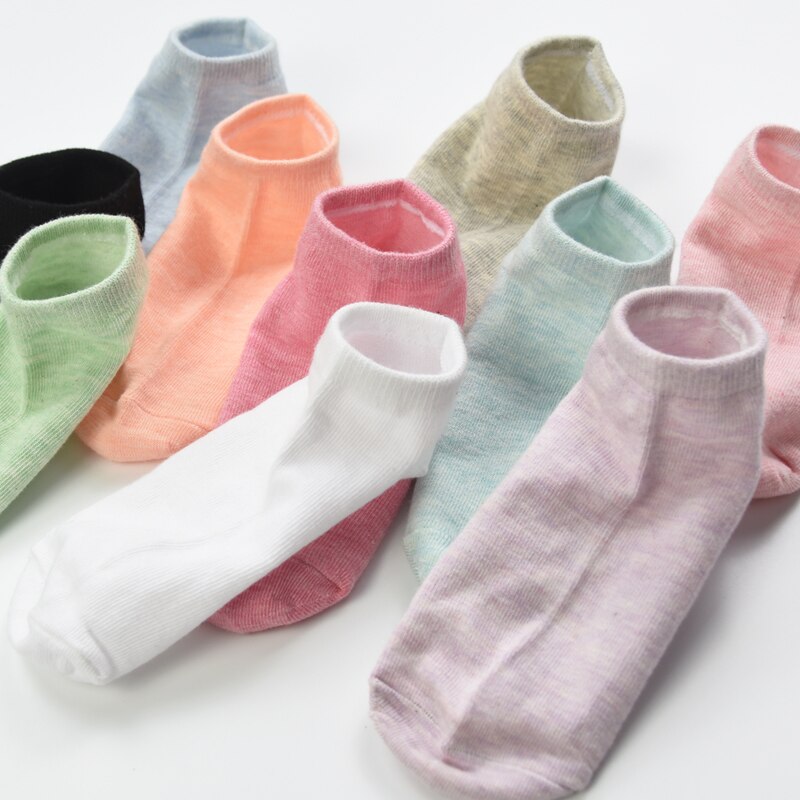 10 pares de Calcetines suaves de algodón para Mujer, Calcetines suaves para Mujer, Calcetines suaves para Mujer