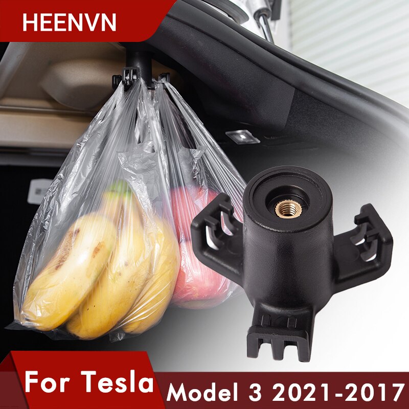 Heenvn modell 3 bagasjerom krok for tesla modell 3 tilbehør bil last bakre koffert bag krokholder henger for tesla modell tre