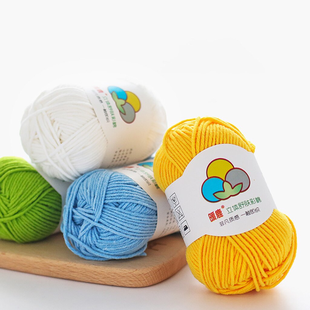 Wol Draad Diy Geweven Garen Hand Breien Gehaakte Hand Geweven 5 Strengen Van Melk Katoen Warme Zachte Sjaal Trui wol Draad