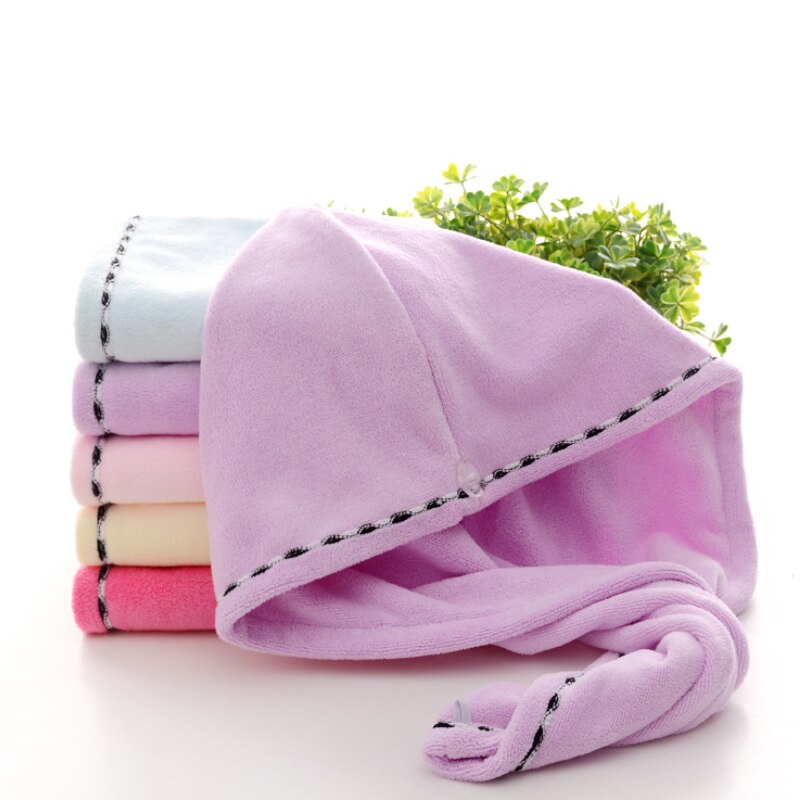 Magisk torrt hår keps microfiber korall fleece dus... – Grandado