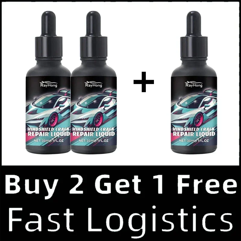 Car Window Cracks Gone Glass Repair Fluid, Quick Windshield Repair Kit Car Window Repair Tools: WHITE