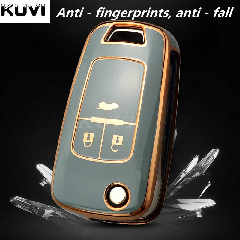 TPU Car Folding Key Case Cover Shell Fob For Chevrolet Cruze Aveo Trax Sail Malibu For Opel Vauxhall Astra Corsa Meriva Insignia
