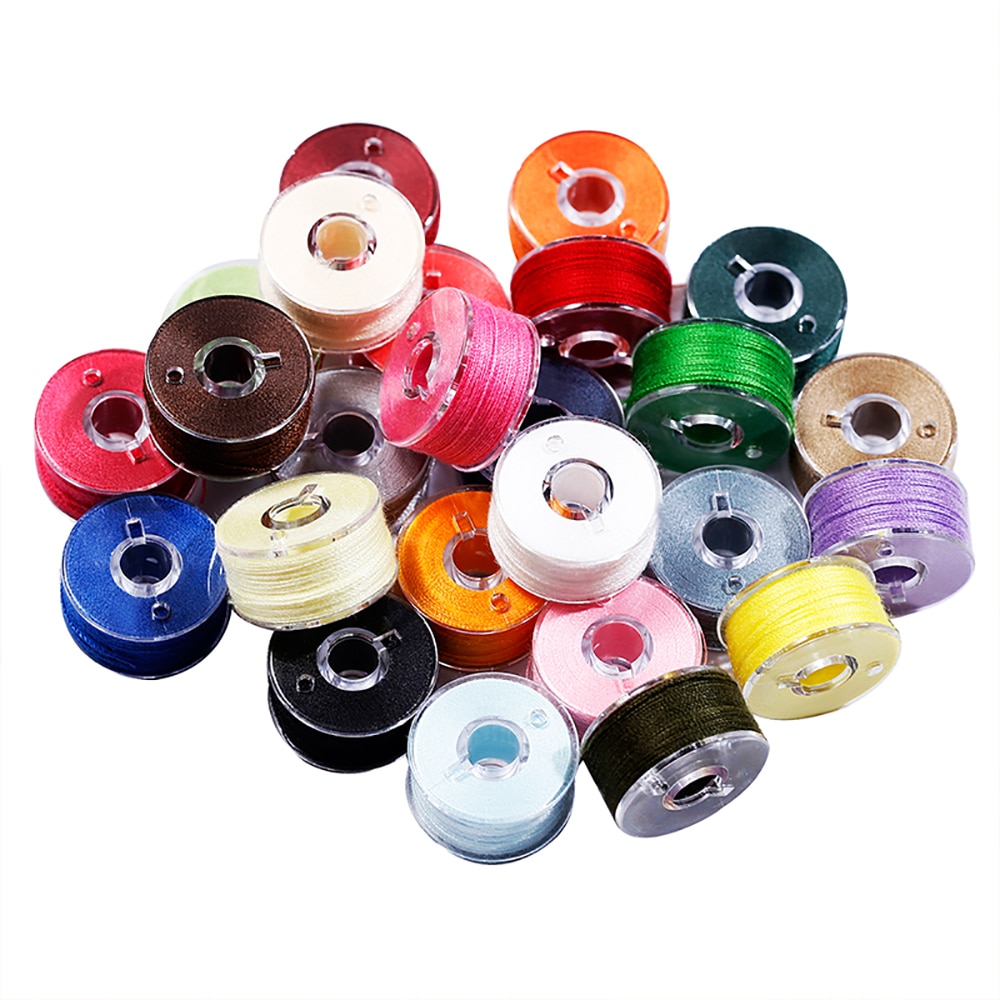 Hilo de coser con caja de almacenamiento Kit de costura de hilo para mano y máquina de coser