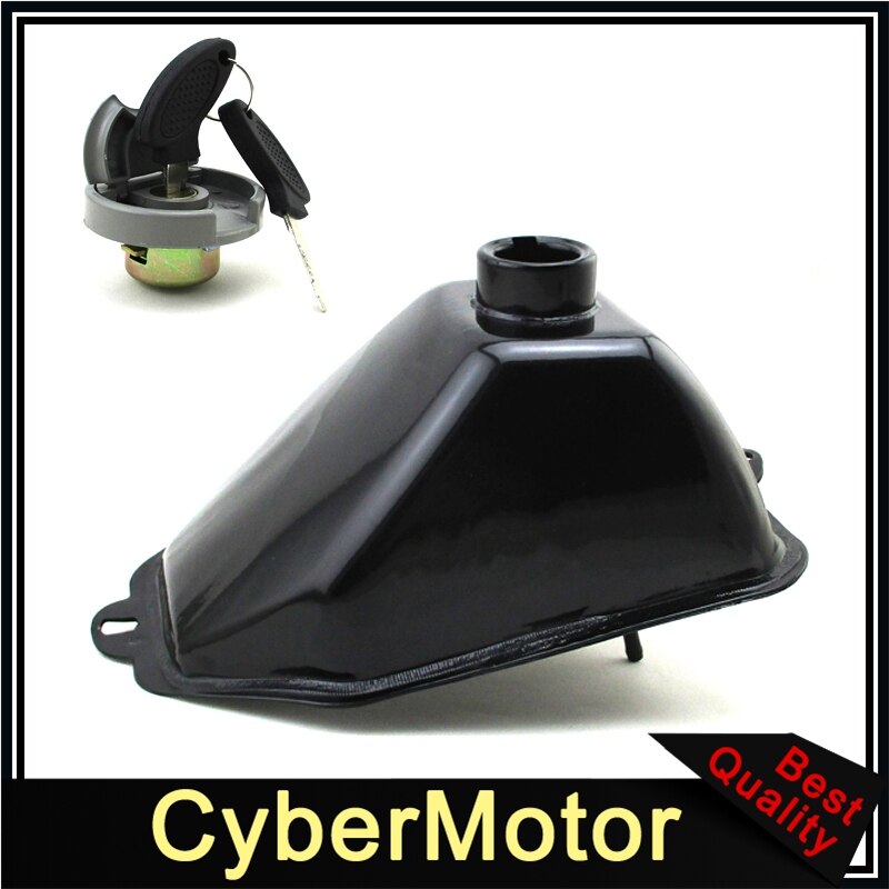 Metal Fuel Tank + Gas Cap With Lock For Chinese ATV Kids Quad 4 Wheeler 50cc 70cc 90cc 110cc 125cc