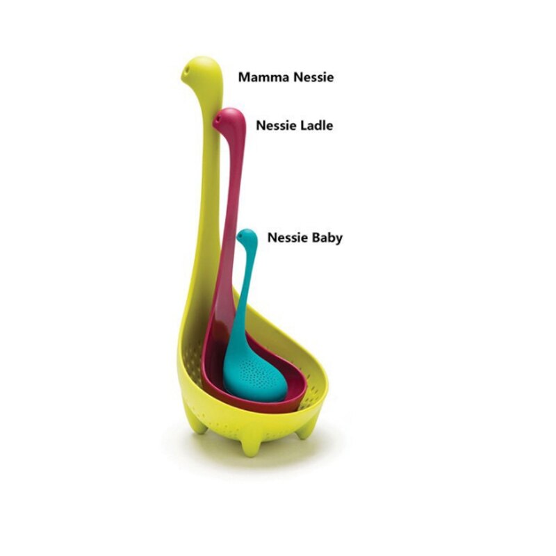 Three-Piece Kitchenware Loch Ness Monster Colander... – Grandado