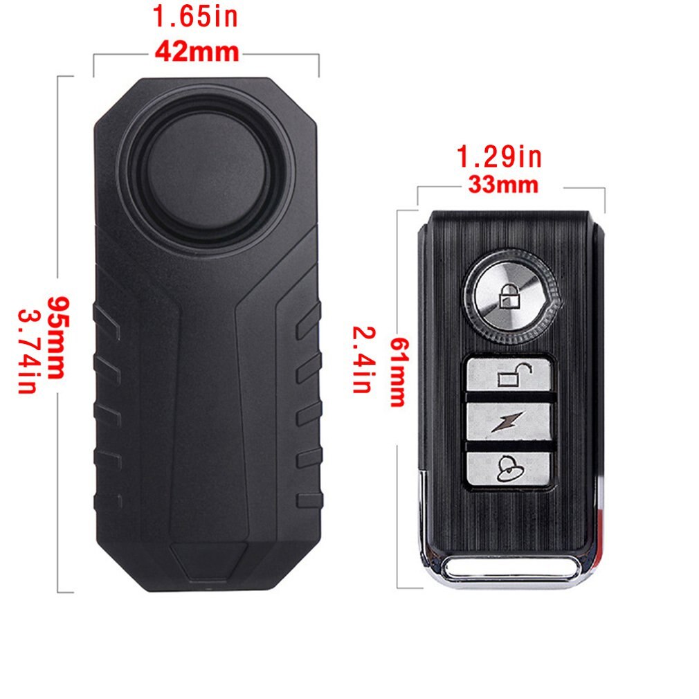 Remote Control Alarm For Bicycles And Electric Vehicles Adjustable Sensitivity Displacement Induction Vibration Alarm