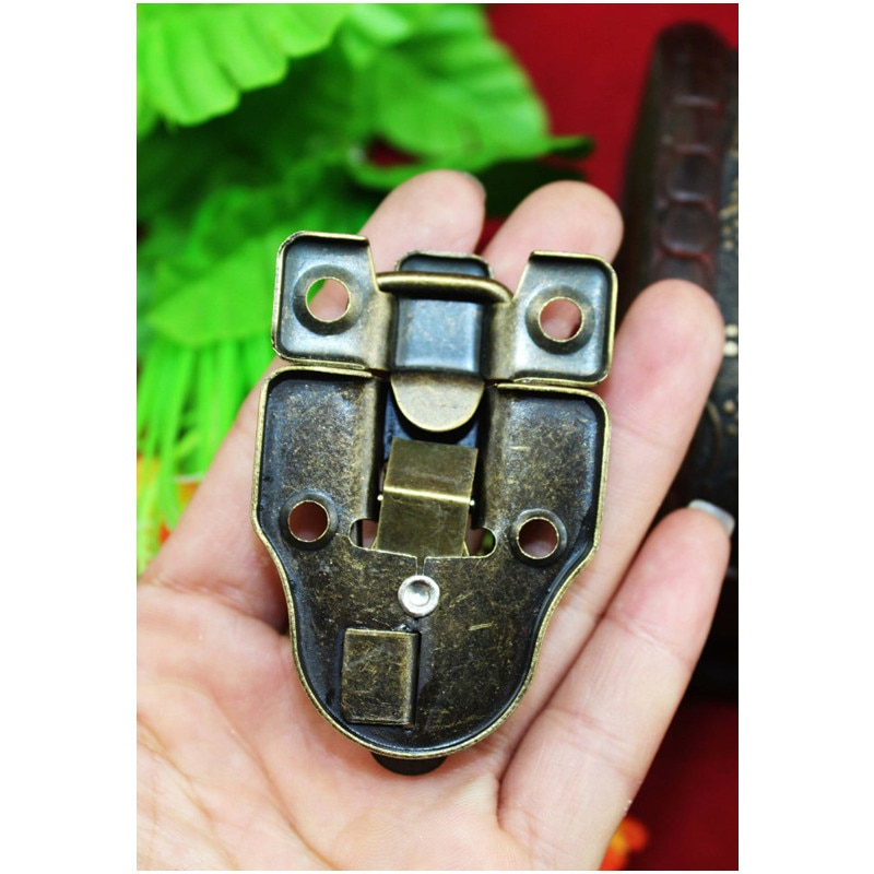 Vintage Lock Antieke Metalen Sieraden Borst Geschenkdoos Koffer Case Gespen Toggle Hasp Klink Catch Sluiting Meubels Hardware