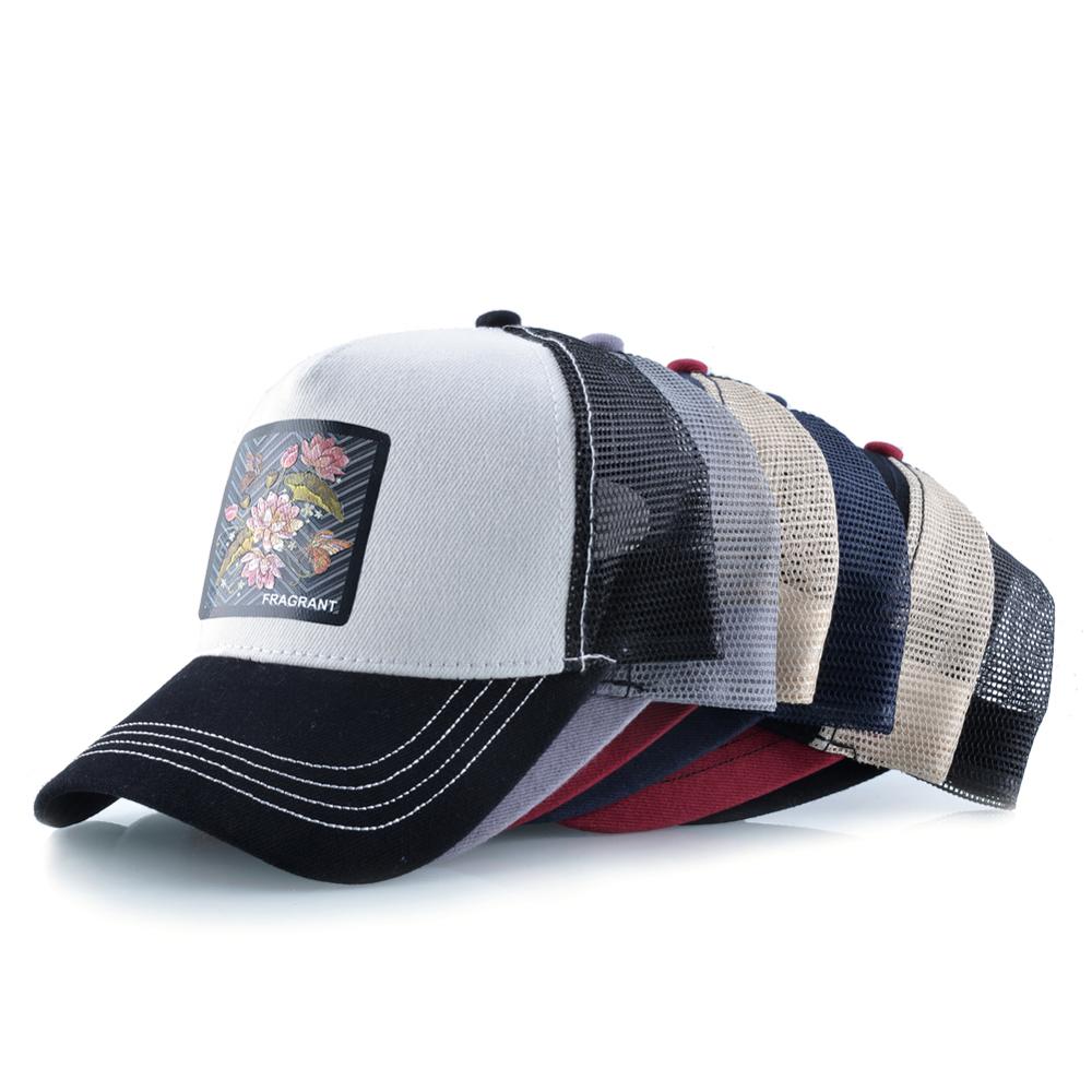 Justerbare baseball caps kvinner sommer pustende snapback pappa lue for menn patch baseball lue utendørs bomull netting lue