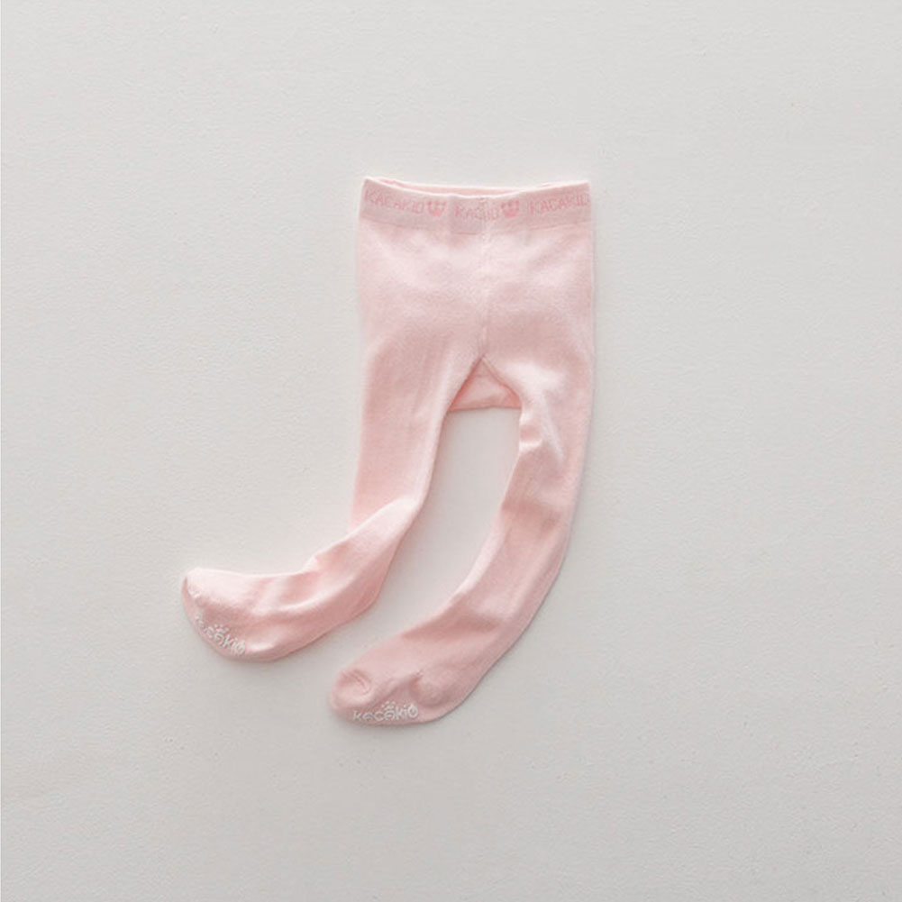 Bambini Del bambino Della Ragazza Solido Del Cotone Delle Increspature Calzamaglie Collant Cotone di Autunno di proprietà Delle Ragazze di Balletto Calzamaglie Calze E Autoreggenti: Colore rosa / M