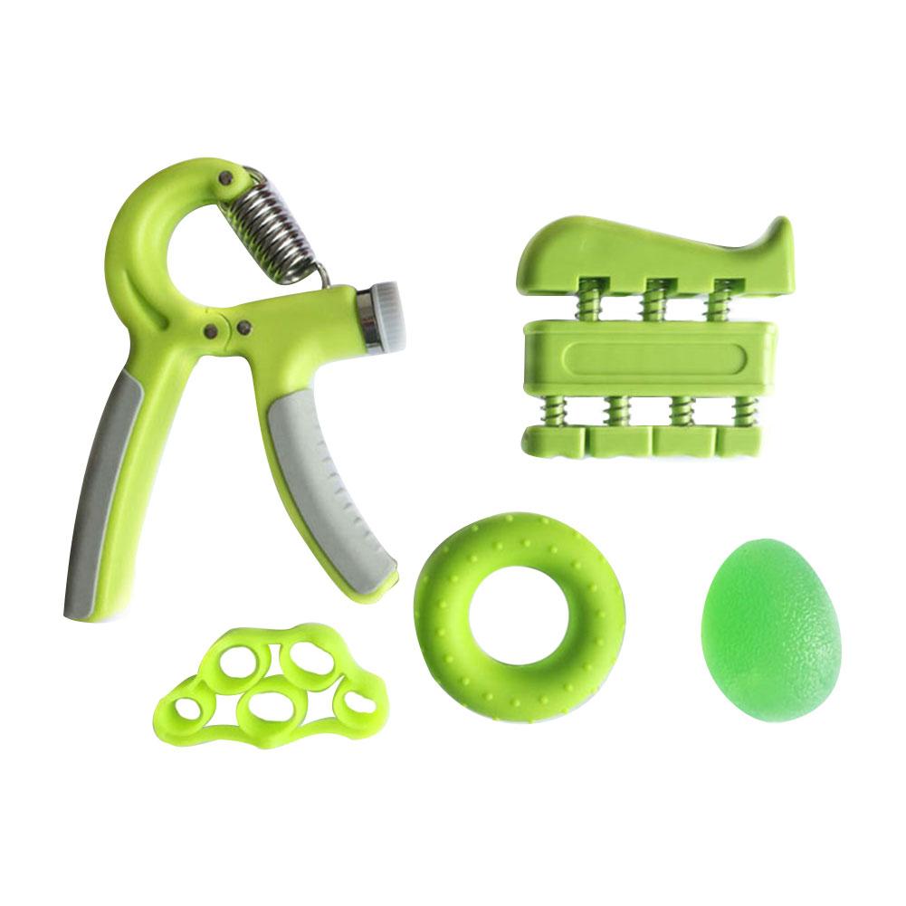 Hand Grip Strengthener Forearm Grip Fitness Workout Kit Rock Climbing Golf Tennis Bodybuilding Guitarist Drummer Pianist Grip: green