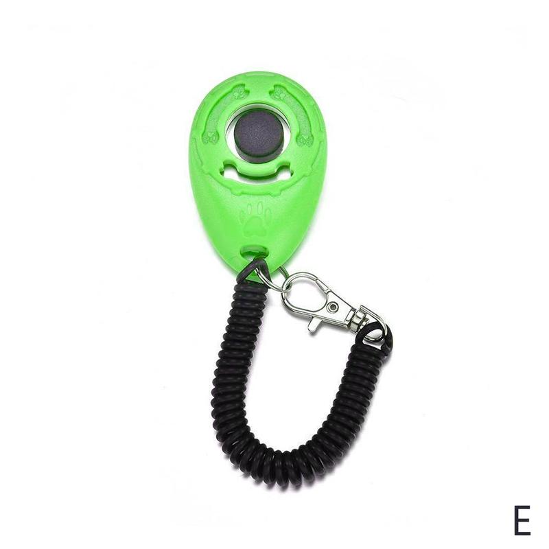 1 Pc animal de compagnie chat chien formation Clicker plastique nouveaux chiens trop sangle poignet aide sifflet clé son formateur clic chaîne outil chien Adjus I1U1: E