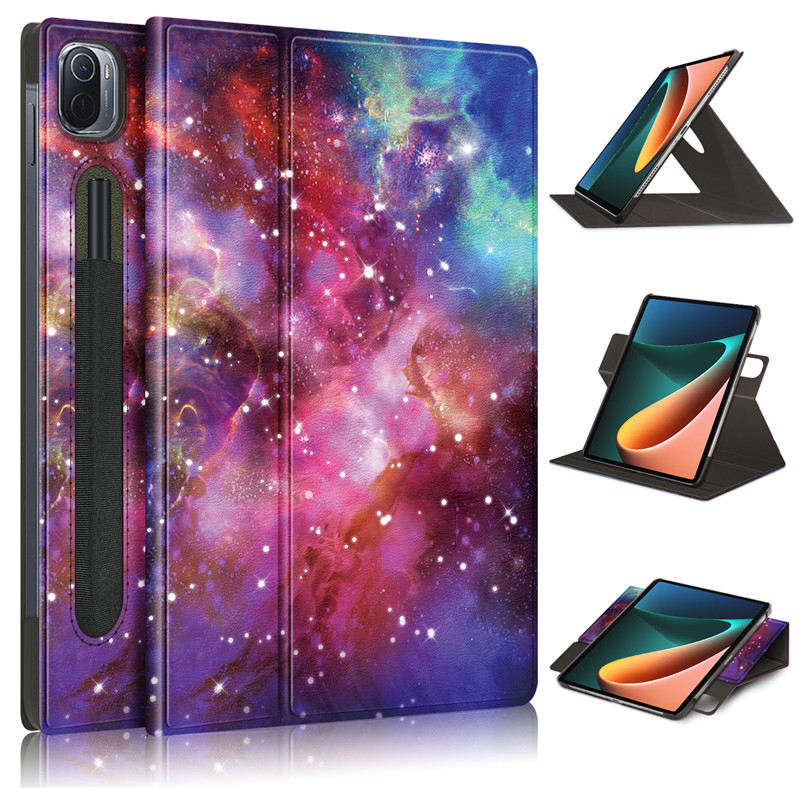 Per Xiaomi Pad 5 custodia per Tablet tessuto morbido supporto girevole a 360 gradi Smart Cover per Funda Mipad 5 Mi Pad 5 Pro custodia Coque 11 pollici: YHX-PU Leather / For Mi Pad 5 Pro
