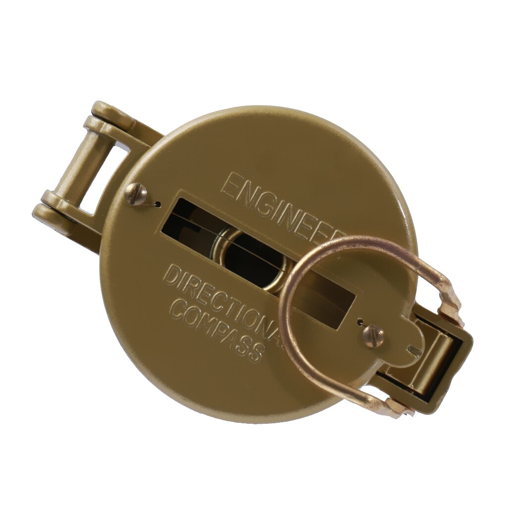 Aluminiumlegering Goud Outdoor Camping Explorer Directionele Kompas Demping Vloeistof Gevulde