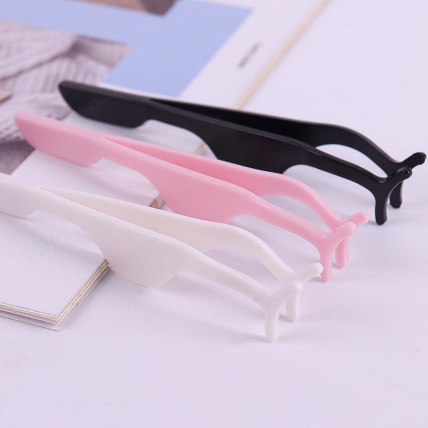 1PC Falsche Wimpern Pinzette Falsche Wimpern Applikator Wimpern Verlängerung Curler Zange Hilfs Klemme machen-hoch Zange Werkzeuge