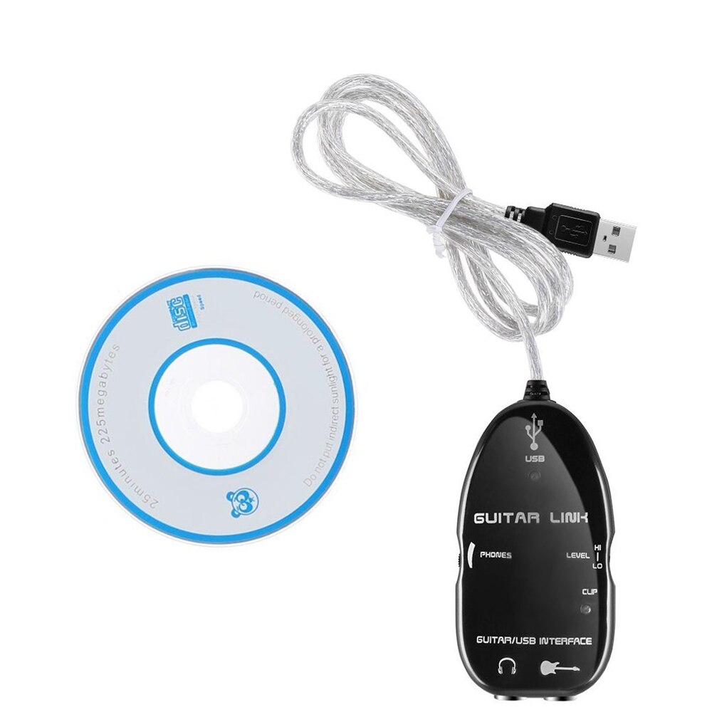 Konverter usb guitar link kabel usb drevet med cd drev understøttelse bærbar usb guitar link kabel