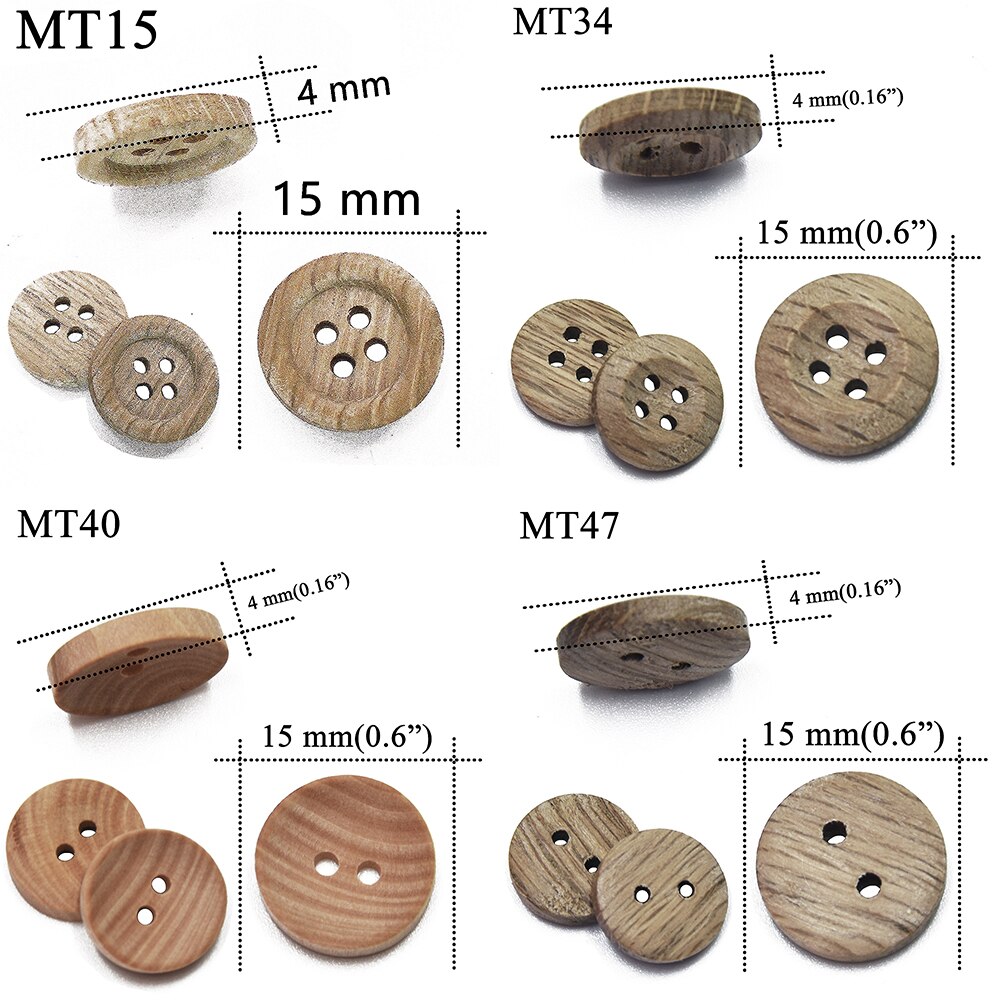Chenkou Craft Ronde Bloem Houten Knopen 4 Gaten Craft Naaien Knop Chenkou Craft Ronde Bloem Houten Knopen 4 Gaten Craft Naaien Knop