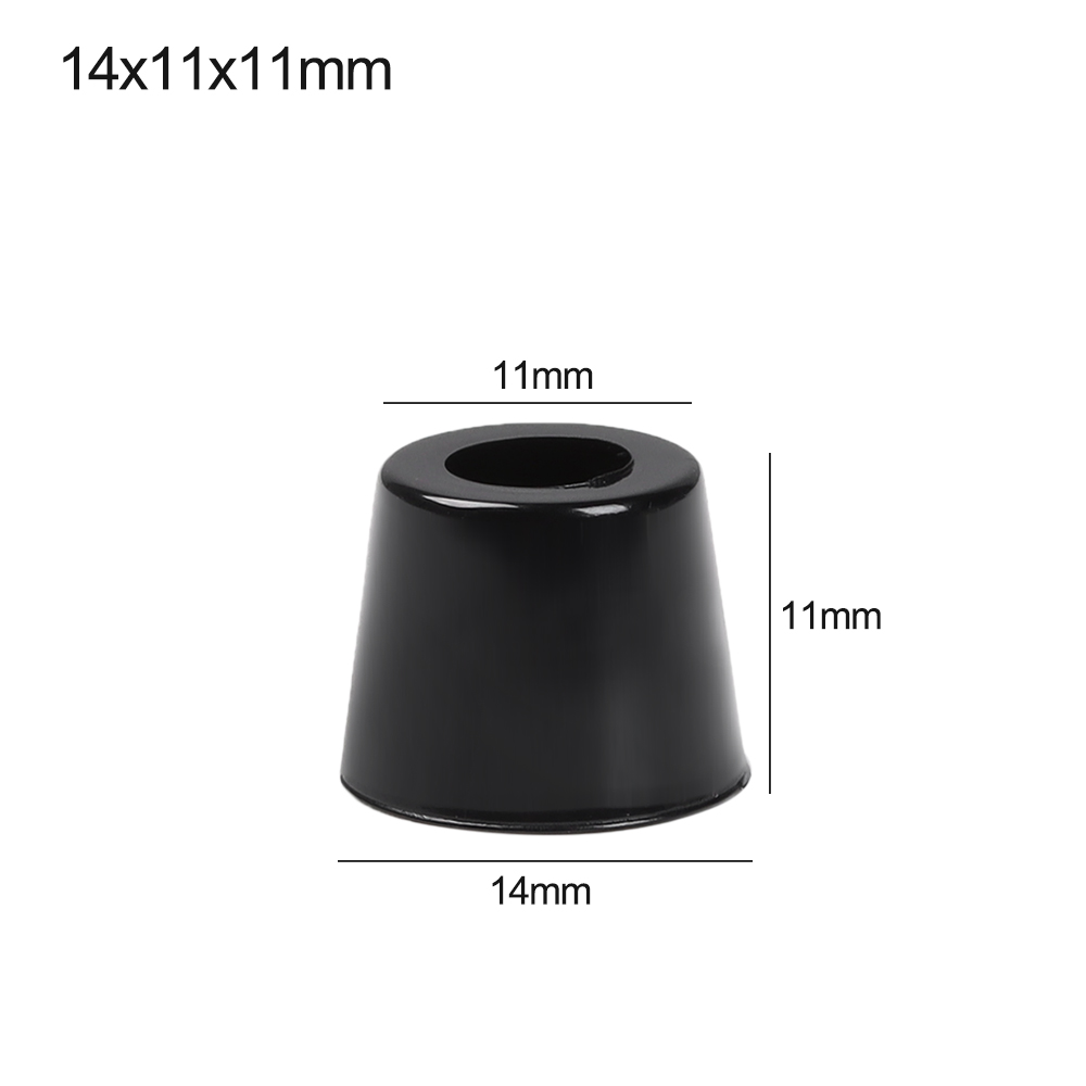 10 Stuks Speaker Kast Meubels Stoel Tafel Doos Conische Rubber Voet Pad Rvs Stand Schokdemper Stroefheid: Zilver