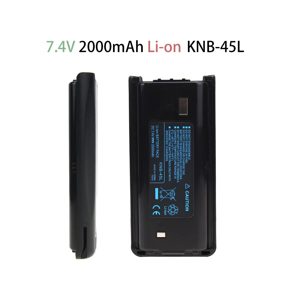 2000 Mah Li-Ion Batterij Voor Kenwood KNB-45L TK-2207 TK-3207 TK-2312 TK-3312