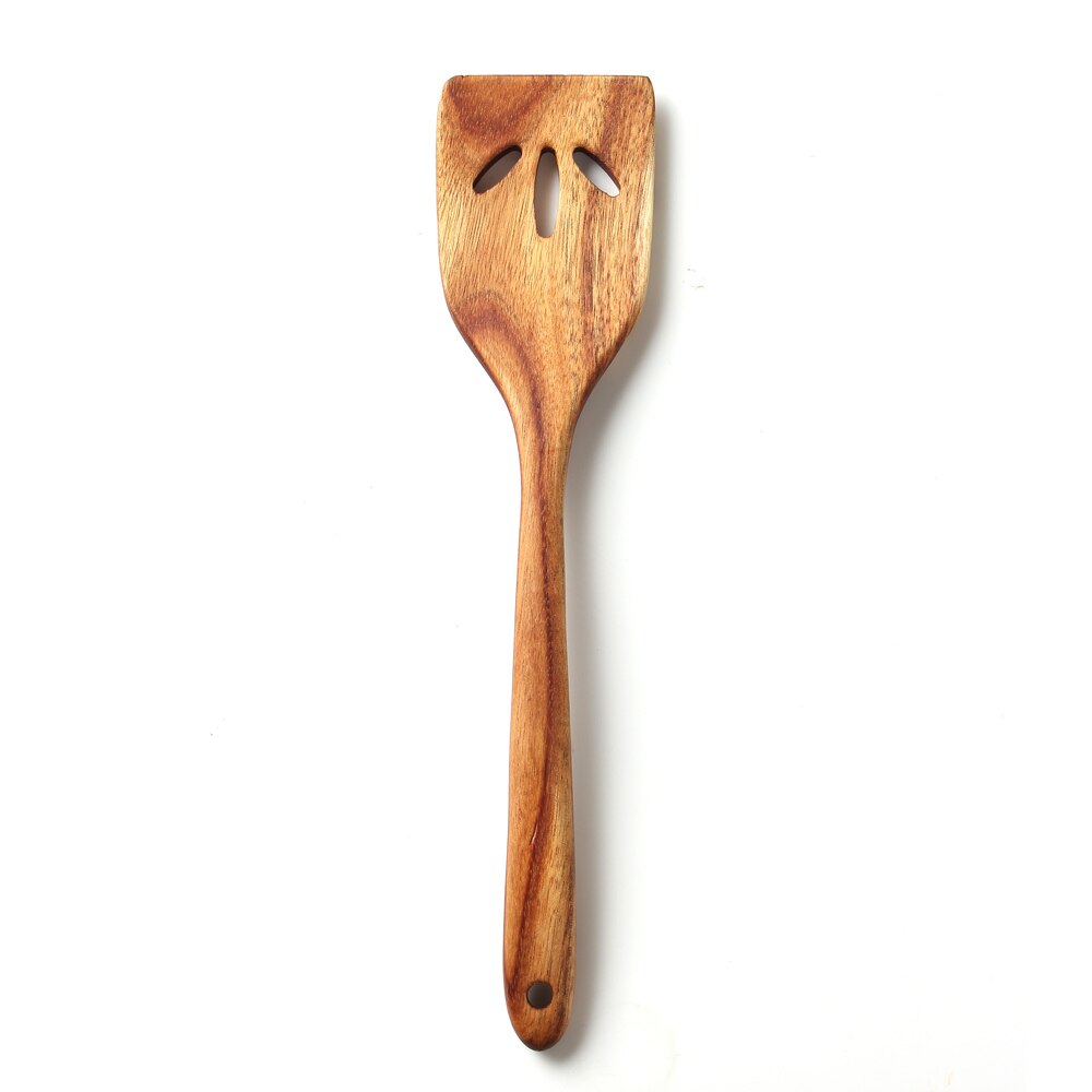Cooking Tools Acacia Wood Kitchen Accessories Cooking Household Kitchen Non-stick Wooden Spatula Colander Wooden Set 1/5pcs: 1pcs shovel