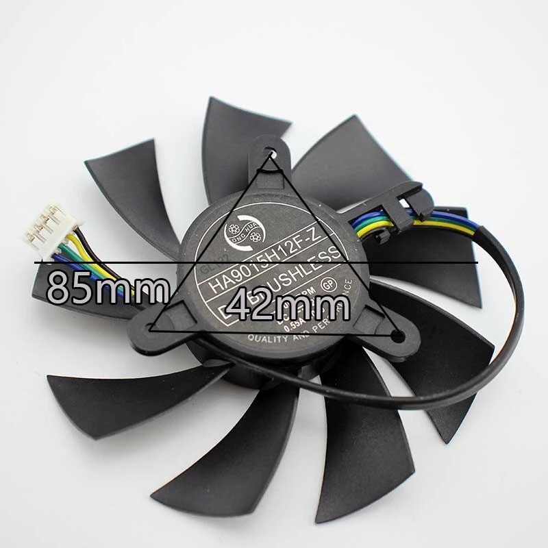 Ventilador de refrigeración para tarjeta gráfica MSI GTX 1060 ITX OC 6G GTX950 R7 360 2GD5 GTX1060 OC 3G, HA9015H12SF-Z, 12V, 0.45A, 4000Rpm,
