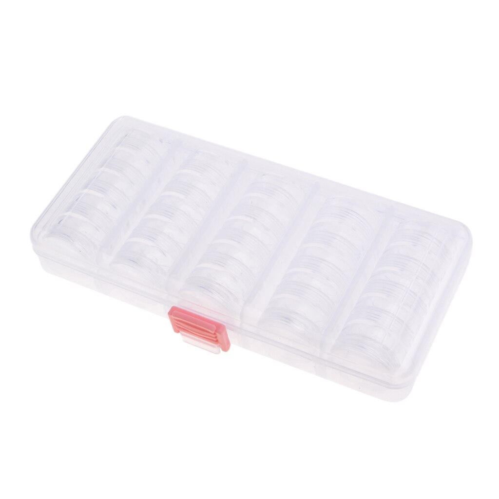 25 stuks lege cosmetische potjes/potjes voor oogschaduw, make-up, gezichtscrème en lippenbalsem, inclusief houder