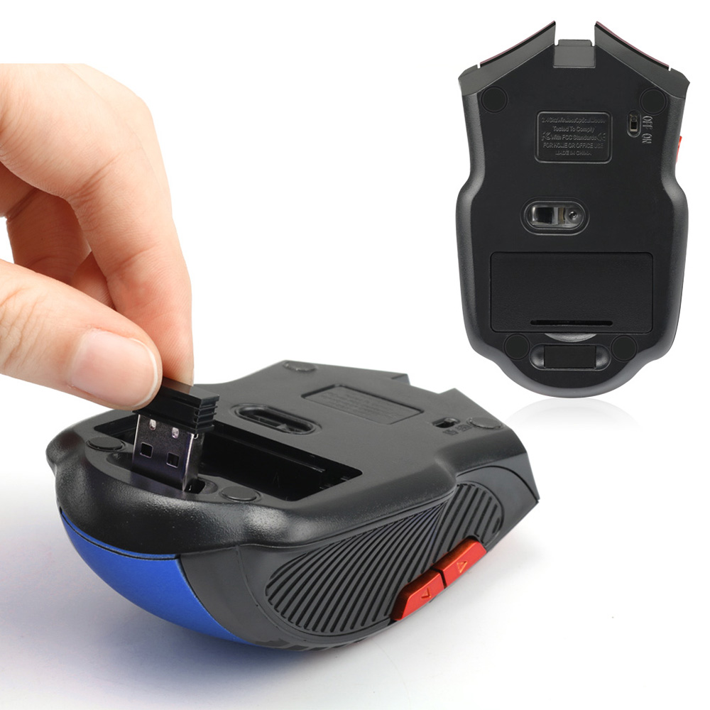 Bezprzewodowa mysz 2,4 GHz Myszy optyczne z odbiornikiem USB Gamer 1600 DPI 6 przycisków Mysz do komputera Akcesoria do laptopów Mysz dla graczy