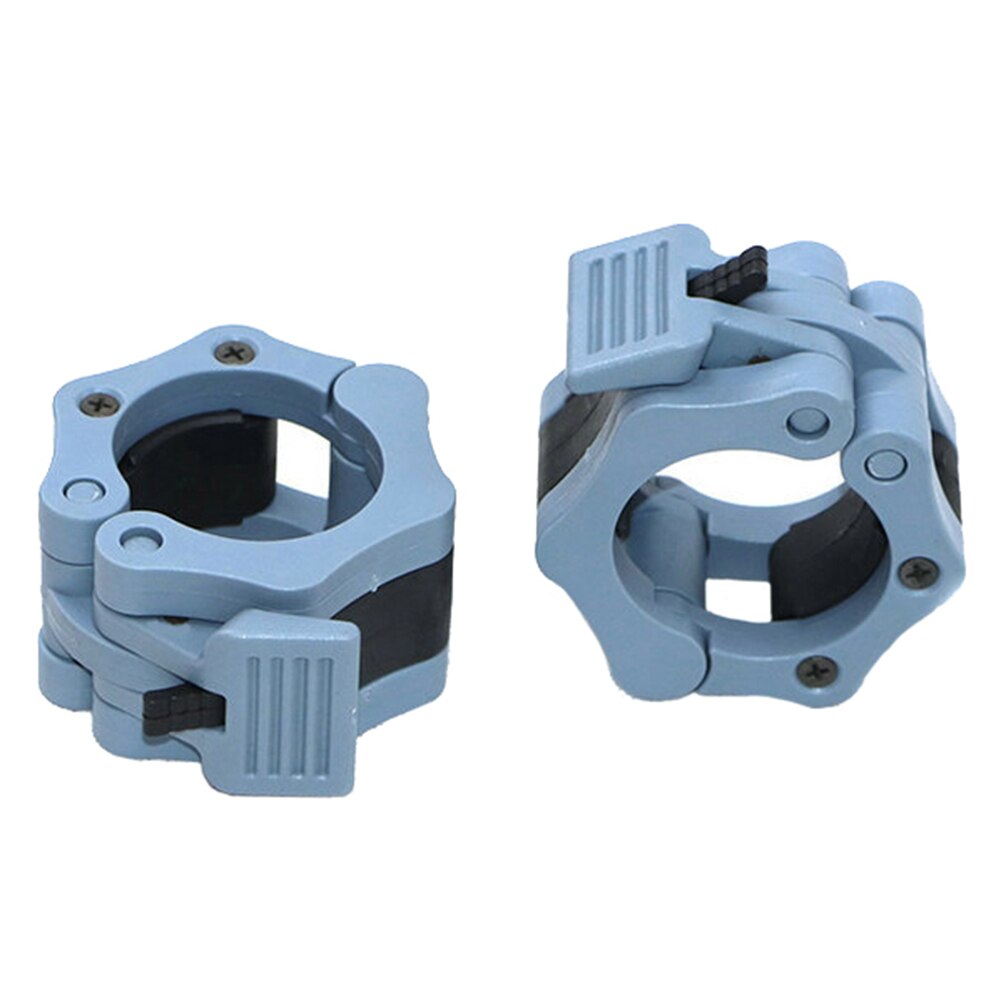 2Pcs 50mm Barbell Collar Locking Clip Clamp Quick Release Bar Gym Fitness Buckle: Gray
