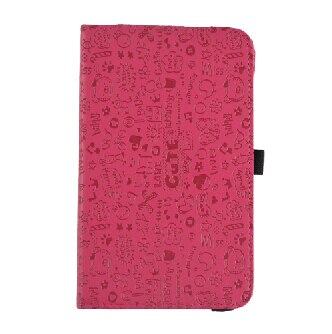For 10.1" Vankyo MatrixPad S20 Case,360 Degree Rotary Rotating PU Leather For Vankyo MatrixPad S20 /Yuntab D107 Tablet: Rose Red