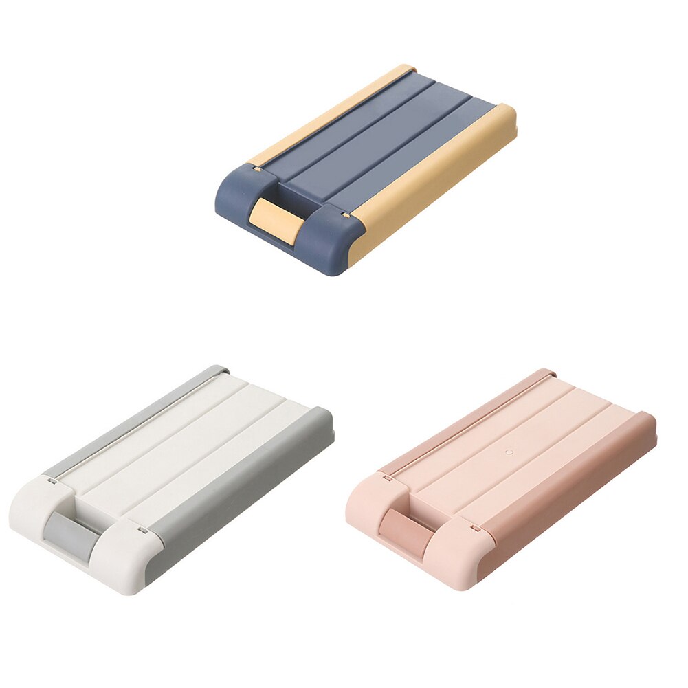 Invisible Under Desk Drawer Storage Box Space Saving Self-adhesive Pen Organizer Case Table Organizer Box for Students