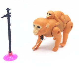 Electric monkey with a pile of 360-degree rotating animal