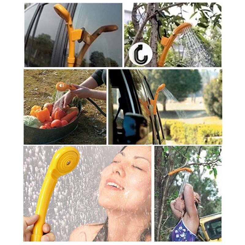 Draagbare elektrische douchekop, kampeerwaterpomp voor boot, auto, caravan, wandelen, buiten