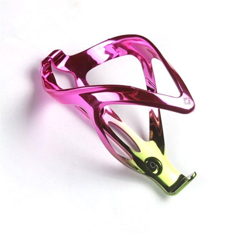 Fiets waterfleshouder kleurrijke beplating mtb bidonhouder aansluiting ultralicht fietsonderdeel mountainbike accessoires: 1pc roze groen