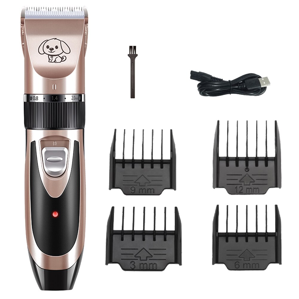 Dyrepleje klipper genopladeligt hundehårtrimmer katteklippemaskine kattehundhårtrimmer grooming cutter: -en