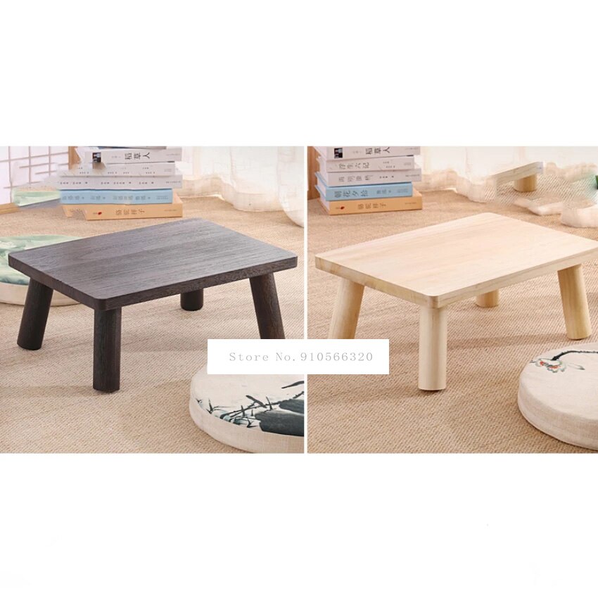 Chinese Tatami Coffee Table Balcony Solid Wood Tatami Table Bay Window Table Small Coffee Table Low Table 50 * 20 * 35cm