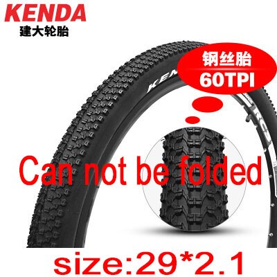 Kenda-neumático Original para bicicleta de montaña k1047, Cuenta de alambre plegable 26/27, 5/29x1,95/2,1/2,35, ultraligero, baja resistencia: 29X21 wire bead