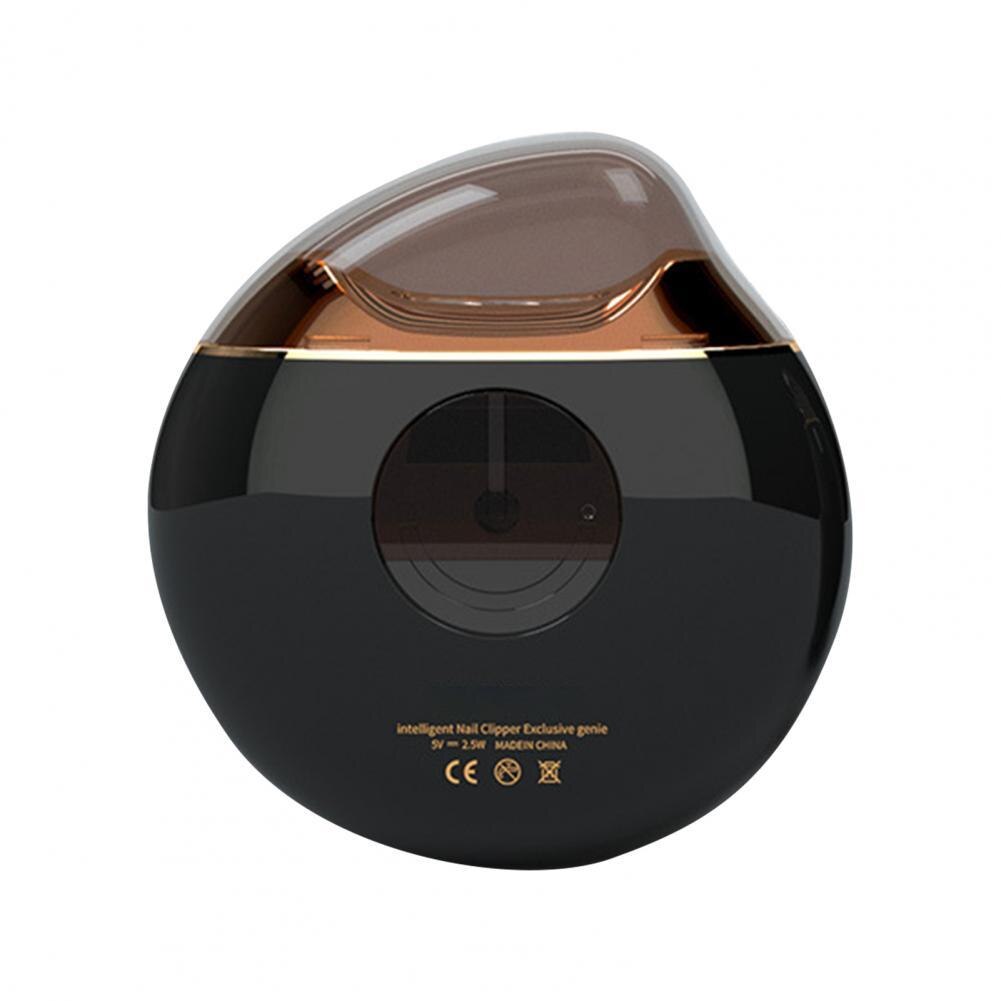 Electric Nail Clippers Ergonomic Fully Automatic Nail Debris Container Pedicure Nail Clippers for Baby: Black