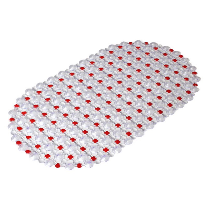 Plastic Suction Cup Bathroom Shower Mat Non-slip Bathroom Mat Baby Safety Shower Bath Mat Colorful Point Bead Massage Pad