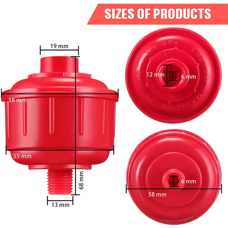 Disposable Mini Air and Water Filters Disposable Spray Filter Whirlwind Air Line Filter High Flow Filters 1/ 4 Inch