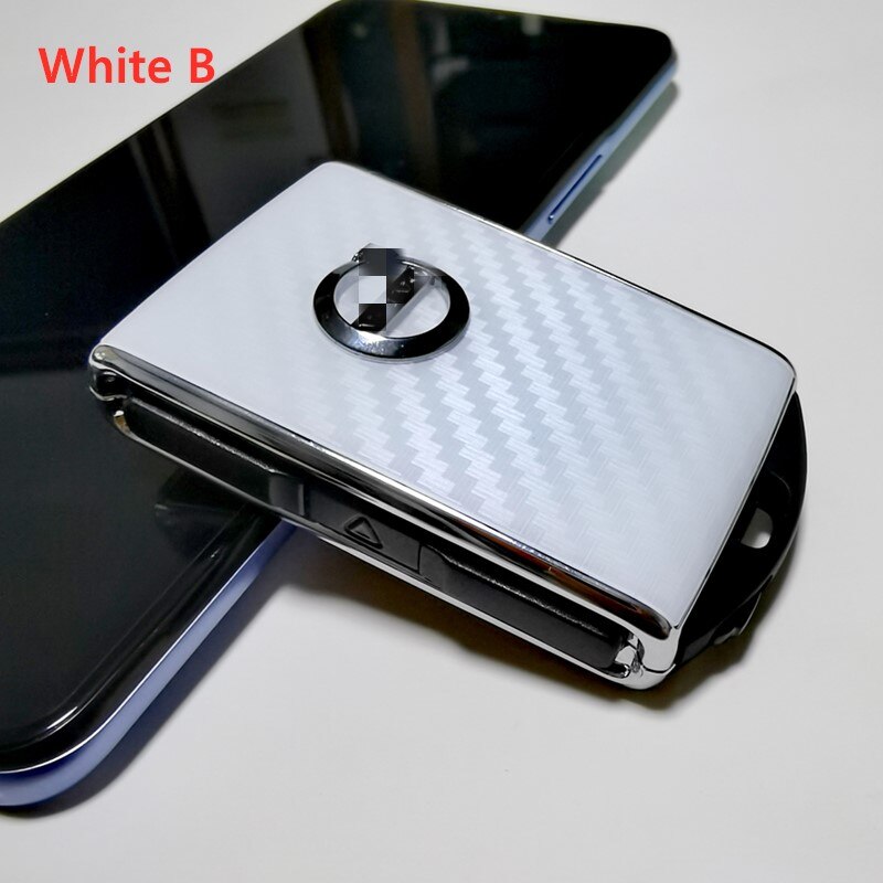 1pc Car Key Modification Case Refit Acrylic Car Key Shell Replacement for for Volvo S90 S60 XC60 XC90 XC40 V60 V90: White B