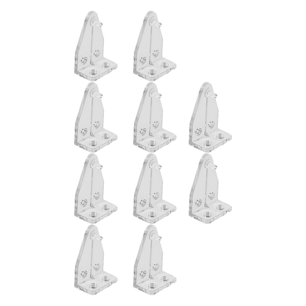 40Pcs Venetian Blind Hold Down Brackets Clear Plastic Blinds Hooks Supplies: Default Title