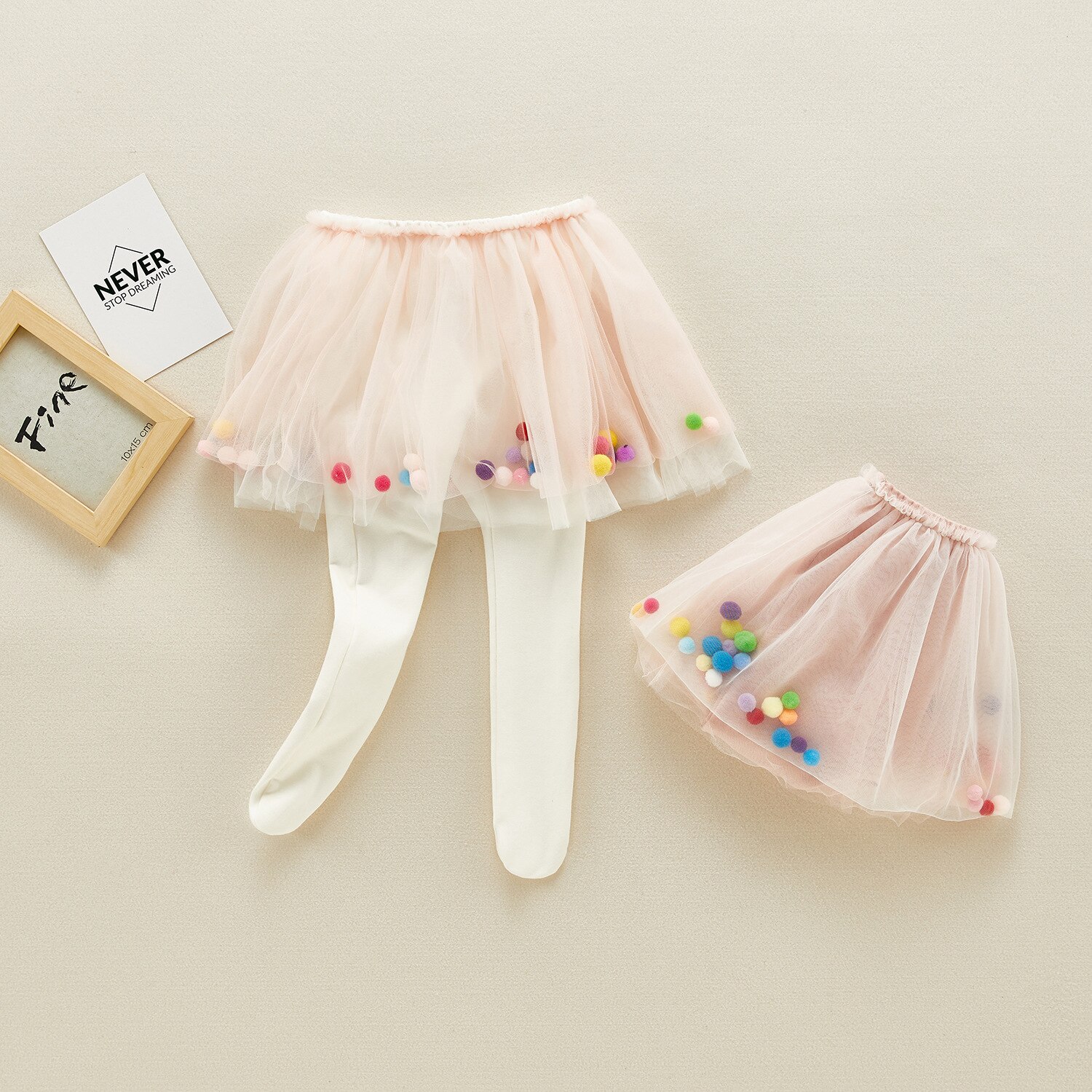 Automne nouveaux enfants Leggings collants bébé Net fil jupe bouffante Leggings mignons enfants fille Leggings