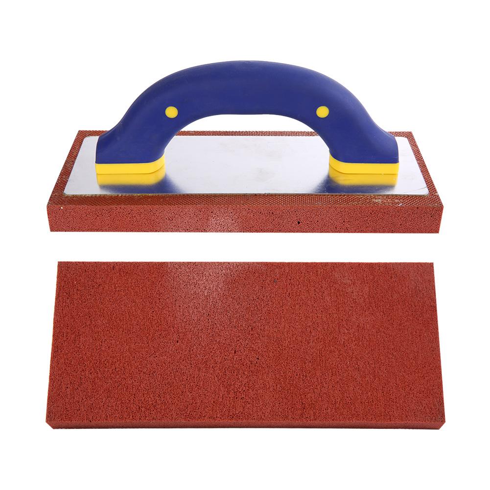 Plasterer Tool with Rubber Base Concrete Trowel Plastering Skimming Trowel Flooring Grout Float Construction Tool